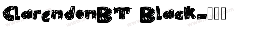 ClarendonBT Black字体转换